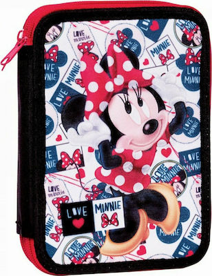 Gim Minnie Love Pencil Case Full with 2 Compartments Multicolored