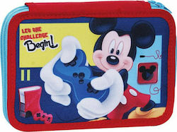 Gim Mickey Geek Pencil Case Full with 2 Compartments Multicolored