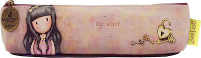 Santoro Fabric Pencil Case Gorjuss with 1 Compartment Pink 281GJ15