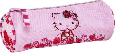 Graffiti Hello Kitty Passion Roses Pencil Case Barrel with 1 Compartment Pink