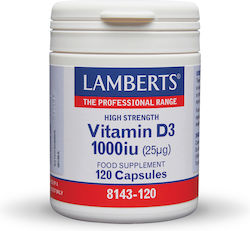 Lamberts Vitamin D3 Βιταμίνη 1000iu 30 κάψουλες Lamberts Vitamin D3 Βιταμίνη 1000iu 30 κάψουλες