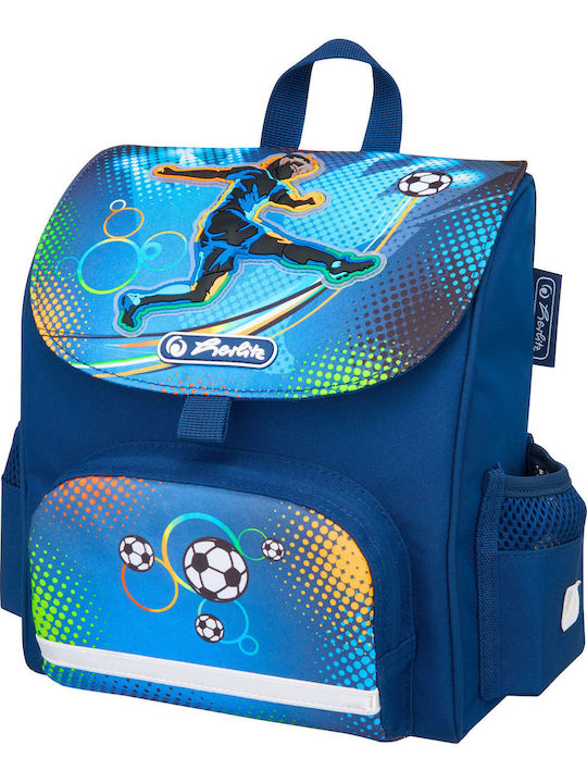 Herlitz Μινι Soft Soccer School Bag Backpack Elementary, Elementary in Blue color