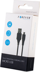 Forever Regular USB 2.0 to micro USB Cable Μαύρο 3m (5900495452702)