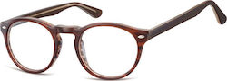 Sunoptic Acetate Brown Tortoise Prescription Eyeglass Frames