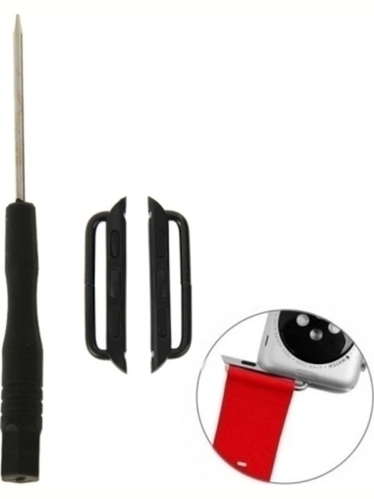 Connector Adapter for Apple Watch 42mm Pins Black
