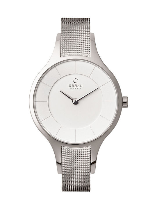 Obaku Ceas cu Argintiu Brățară Metalică V165LXCIMC