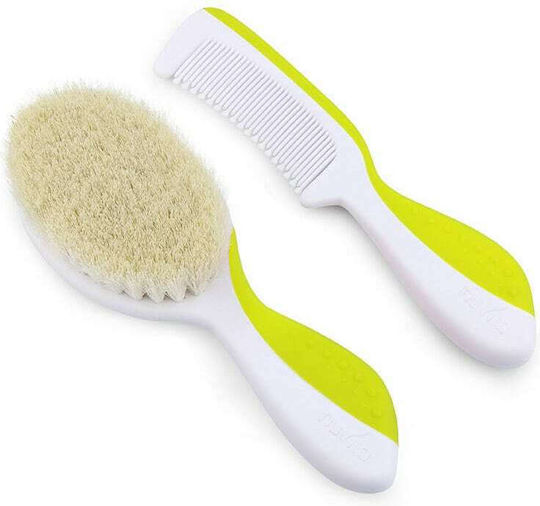 Nuvita Baby Brush & Comb 1137 Green 2pcs