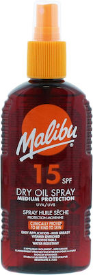 Malibu Dry Oil Spray Medium Protection Waterproof SPF15 200ml