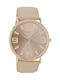 Oozoo Watch with Beige Leather Strap C8846