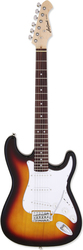Aria STG-003 Ηλεκτρική Κιθάρα 6 Χορδών με Ταστιέρα Rosewood και Σχήμα ST Style 3 Tone Sunburst