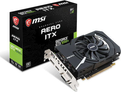 MSI GeForce GTX 1050 Ti 4GB GDDR5 Aero ITX OCV1 Κάρτα Γραφικών