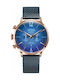 Welder Moody Watch Chronograph with Blue Metal Bracelet