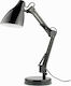 Faro Barcelona Gru Office Lamp with Foldable Arm for Socket E27 in Black Color