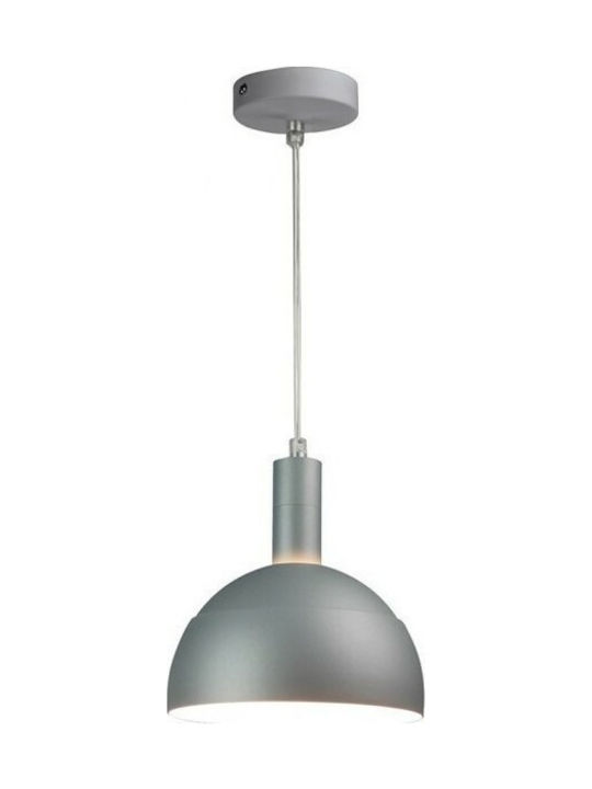 V-TAC Pendant Light Single-Light Bell for Socket E27 Gray