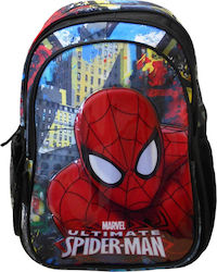 Paxos Spiderman Town Σχολική Τσάντα Πλάτης Δημοτικού Πολύχρωμη Μ30 x Π14 x Υ43cm