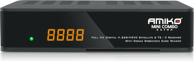 Amiko Satellite Decoder Mini Combo Extra Full HD (1080p) DVB-C / DVB-S2 / DVB-T2 Receiver PVR Functionality Black