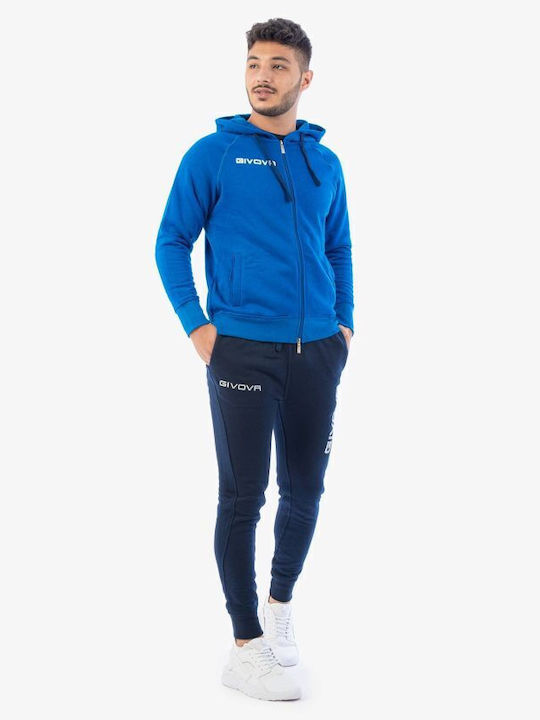 Tuta King Football Tracksuit with Elastic Blue