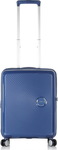 American Tourister Soundbox Spinner Valiză de Călătorie Cabină Dură Albastră cu 4 roți Înălțime 55cm