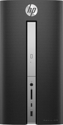 HP Pavilion 570-p009nv Настолен компютър (Ядро i5-7400/8ГБ DDR4/2000ГБ HDD//W10)