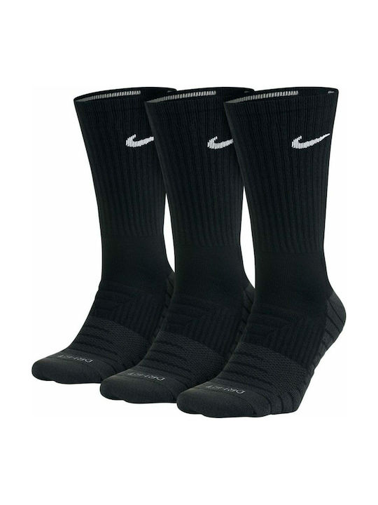 Nike Dry Αθλητικές Κάλτσες Μαύρες 3 Ζεύγη