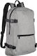 Sol's Wall Street Grau Melange Schulranzen Rucksack für Junior High-High School mit Flaschenhalter Grau 13lt 29 x 12.5 x 45cm