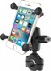 RAM Mount X-Grip Short Βάση Κινητού Μοτοσυκλέτας με Ρυθμιζόμενο Βραχίονα για το Τιμόνι