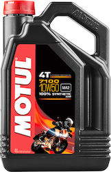 Motul 7100 4T Συνθετικό Λάδι Μοτοσυκλέτας για Τετράχρονους Κινητήρες 10W-50 4lt