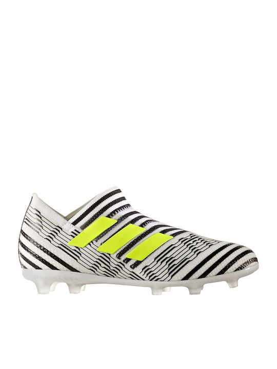 Nemeziz 17+ 360 Agility Firm Ground Cleats FG Kids Soccer Cleats Molded Outsole White