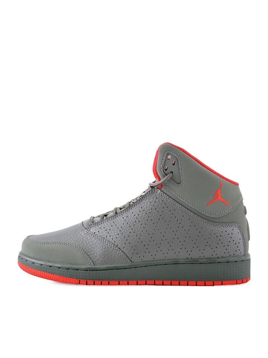 Nike 1 Flight 5 Prem BG Kids Basketball Shoes Gray 881440 032