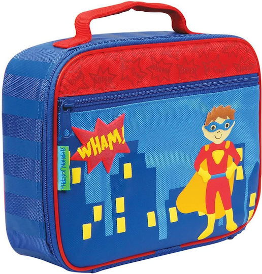 Stephen Joseph Classic Lunch Box Superherop School Insulated Hand Lunch Bag Blue 25 x 7 x 25cm