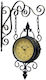 Inart Ρολόι Τοίχου Μεταλλικό Αντικέ 29x46cm