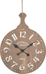 Inart Ρολόι Τοίχου Ξύλινο 54cm