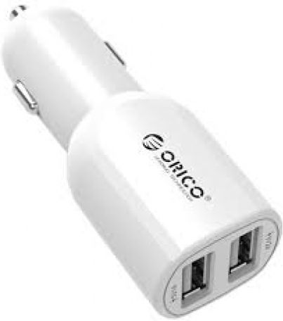 Orico Φορτιστής Αυτοκινήτου 2.4A με Θύρες: 2xUSB-A Λευκό Χρώμα