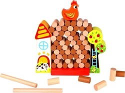 Tooky Toys Stapelspielzeug Φάρμα aus Holz für 36++ Monate