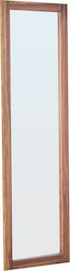 Woodwell Reflex Καθρέπτης Τοίχου Ολόσωμος με Καφέ Ξύλινο Πλαίσιο 170x50cm