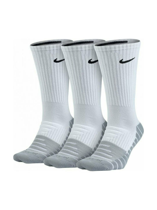 Nike Dry Αθλητικές Κάλτσες Γκρι 3 Ζεύγη