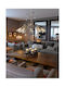 ArkoLight Pendant Light Bronze with Crystals for Socket E14, E.14 76x78x50cm