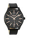 Oozoo Watch with Black Leather Strap C9124