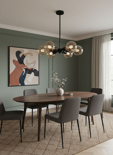 GloboStar Confor Κρεμαστό Φωτιστικό Μαύρο 24x32εκ. GloboStar Confor Κρεμαστό Φωτιστικό Μαύρο 24x32εκ.