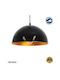 GloboStar Medea Black Bell Pendant Ceiling Light with E27 Socket 30x30x16cm
