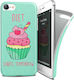 i-Paint Cup Cake Soft Back Cover Σιλικόνης Πράσινο (iPhone SE 2022/2020)