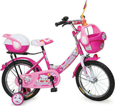 Byox 1682 16" Kinder Fahrrad Stadt Rosa