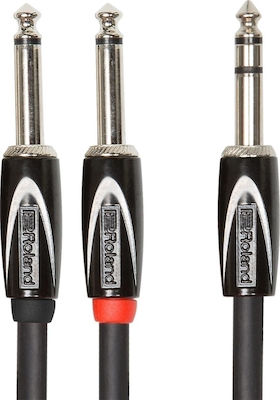 Roland (us) Cable 6.3mm male - 2x 6.3mm male 1.5m (RCC-5-TR28)