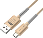 GOLF Geflochten USB 2.0 auf Micro-USB-Kabel Gold 1m (GC-40M-GD) 1Stück