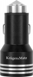 Kruger & Matz KM0212 Auto-Ladegerät mit Anschlüssen 2xUSB-A