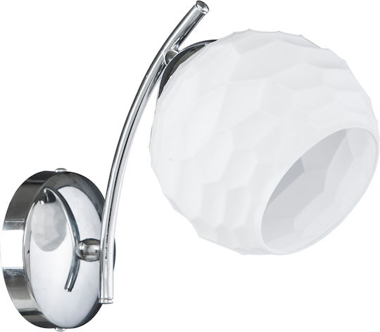 ArkoLight Klassisch Leuchte Wand mit Fassung E27 Silber 40x25x40cm