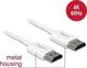 DeLock HDMI 2.0 Premium High Speed 4K 60Hz HDR Cable HDMI male - HDMI male 4.5m Λευκό