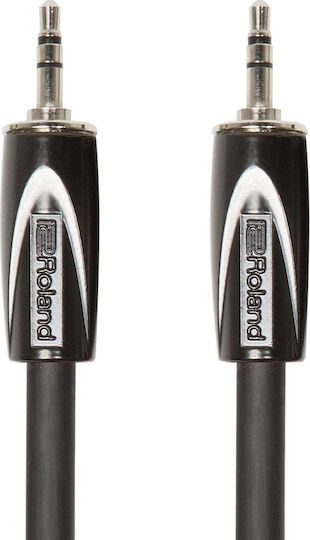 Roland 3,5mm Klinkenkabel 3,5mm Stecker - 3,5mm Stecker Schwarz 3m RCC-10-3535
