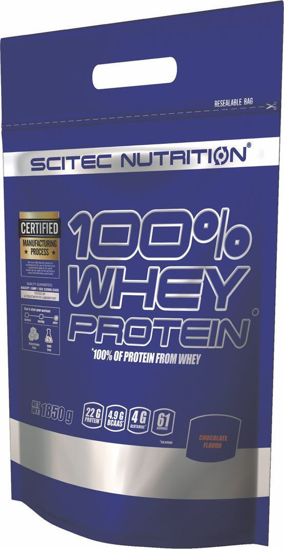 Scitec Nutrition 100 Whey Protein With Extra Amino Acids Pouch 1850gr Σοκολάτα Skroutz Gr