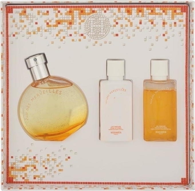 Hermes Eau des Merveilles Eau de Toilette 50ml, Body Lotion 40ml